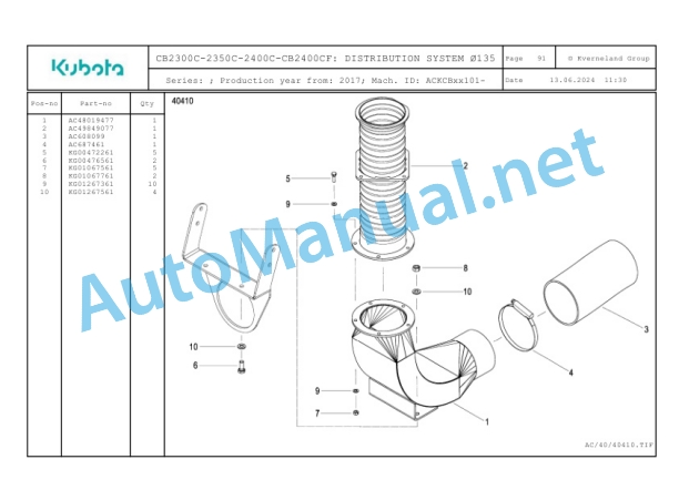 Kubota CB2300C-2350C-2400C-CB2400CF Parts Manual PDF-5