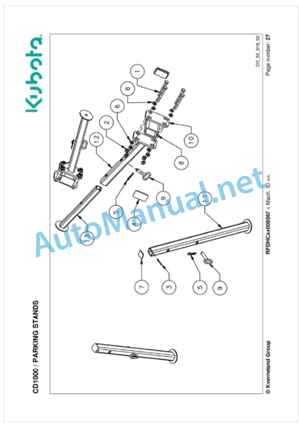 Kubota CD1000 Parts Manual PDF-5