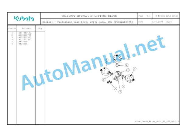 Kubota CD1000T Parts Manual PDF-3