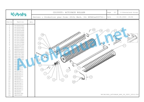 Kubota CD1000T Parts Manual PDF-4