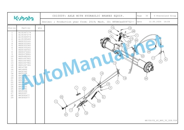 Kubota CD1000T Parts Manual PDF-5