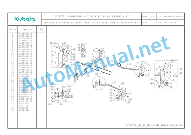 Kubota CD2000 Parts Manual PDF-5