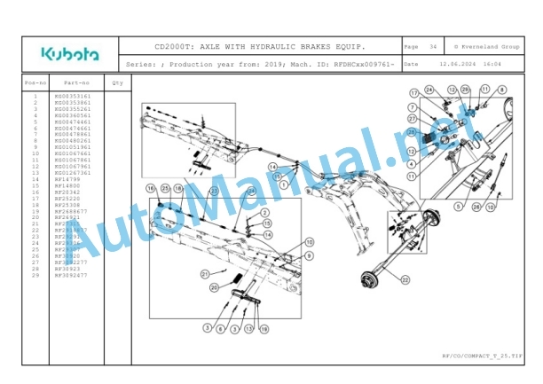 Kubota CD2000T Parts Manual PDF-5