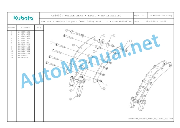 Kubota CU1000 Parts Manual PDF-3