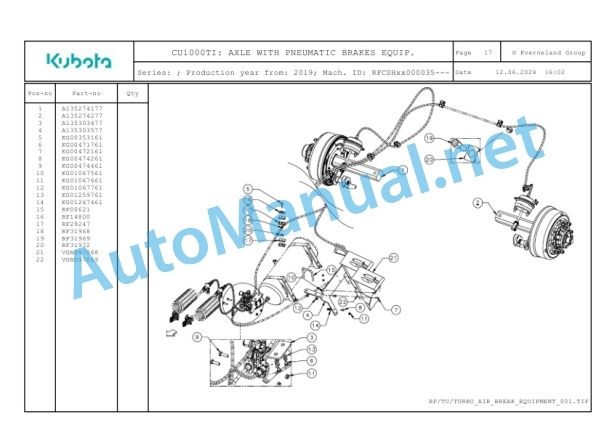 Kubota CU1000Tl Parts Manual PDF-3