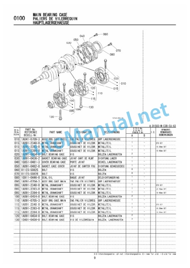 Kubota D1503-M-E3B Diesel Engine Parts Manual PDF-3