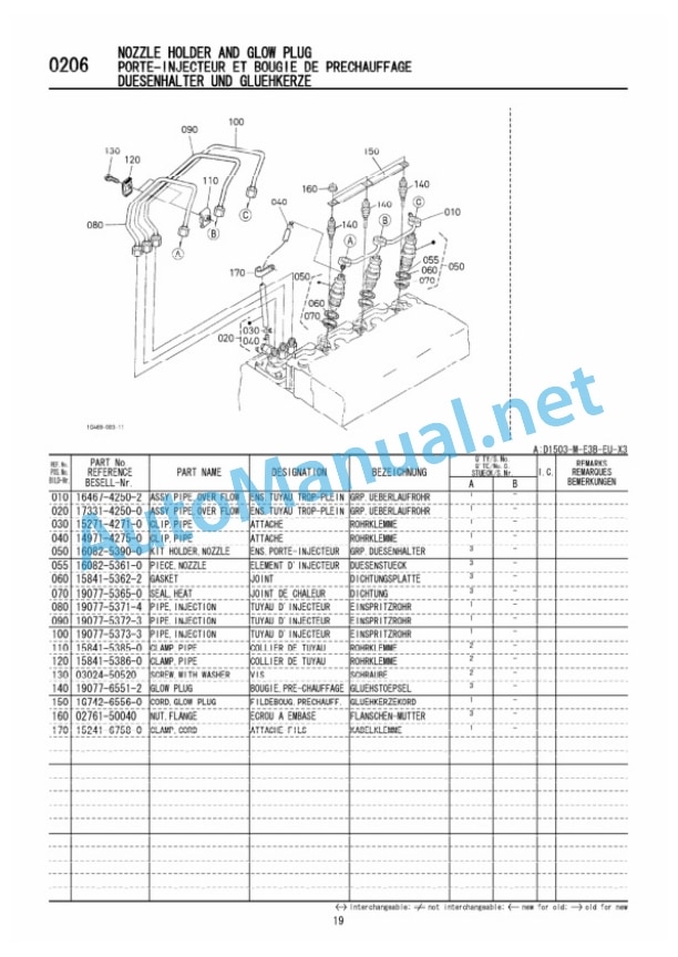 Kubota D1503-M-E3B Diesel Engine Parts Manual PDF-4