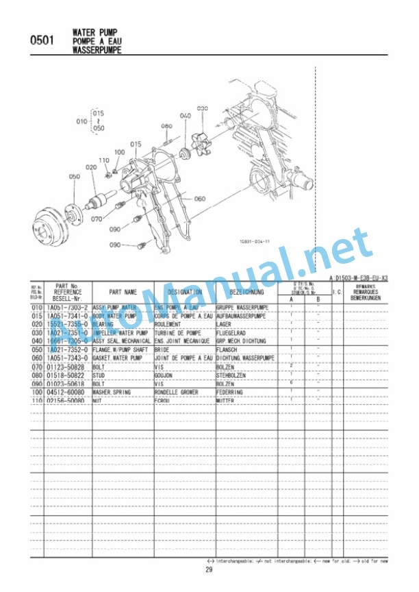 Kubota D1503-M-E3B Diesel Engine Parts Manual PDF-5