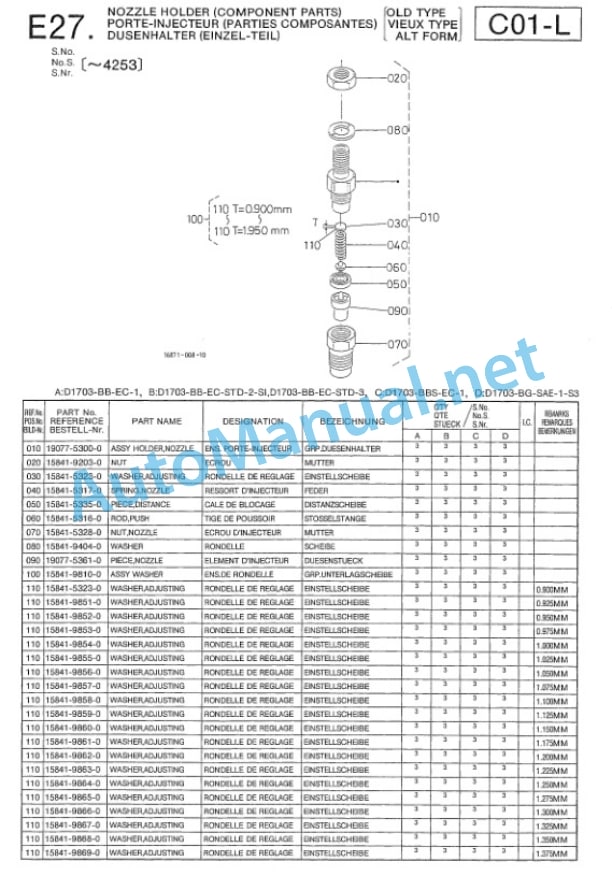 Kubota D1703-EBB-EC-1 Diesel Engine Parts Manual PDF-4