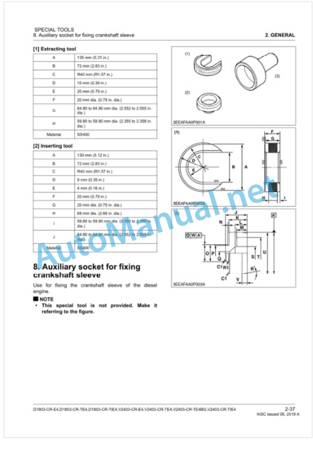 Kubota D1803-CR-E4, D1803-CR-TE4, D1803 Workshop Manual PDF-2