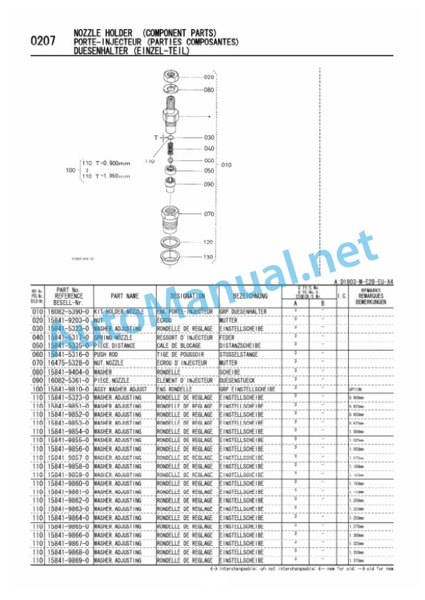 Kubota D1803-M-E2B Diesel Engine Parts Manual PDF-4