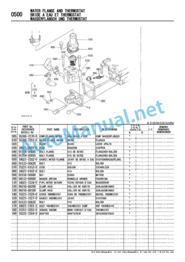 Kubota D1803-M-E2B Diesel Engine Parts Manual PDF-5