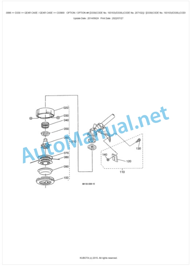 Kubota D330 Parts Manual PDF BKIDA0066-3