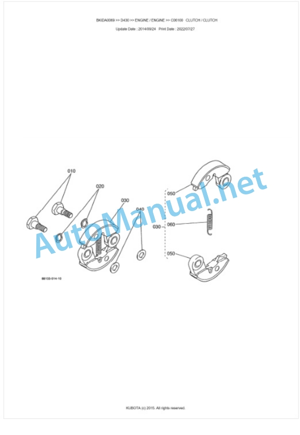 Kubota D430 Parts Manual PDF BKIDA0069-5