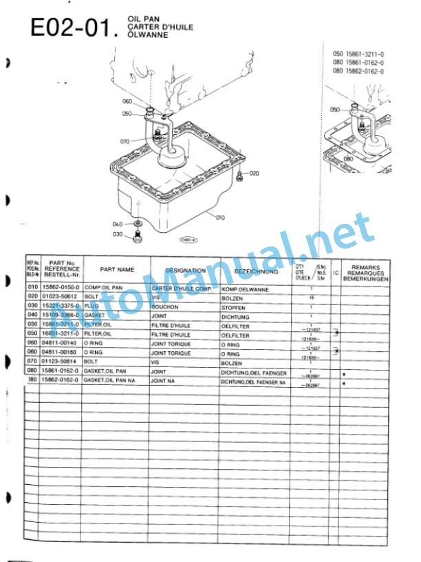 Kubota D600-BBS-1 Diesel Engine Parts Manual PDF-2