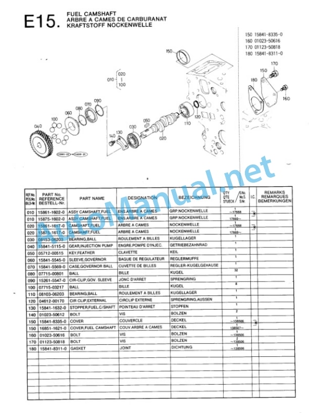 Kubota D600-BBS-1 Diesel Engine Parts Manual PDF-3