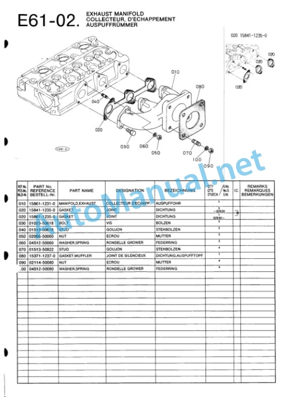 Kubota D600-BBS-1 Diesel Engine Parts Manual PDF-5