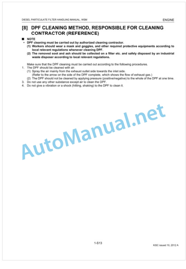 Kubota Diesel Particulate Filter Handling Manual Diesel Engine Workshop Manual PDF-4