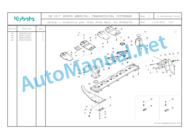 Kubota DM 1017 (NORTH AMERICA) Parts Manual PDF-4