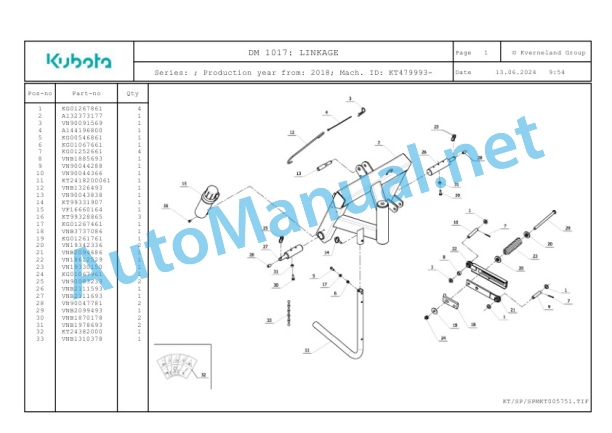 Kubota DM 1017 Parts Manual PDF-2