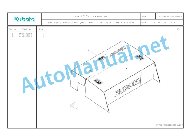 Kubota DM 1017 Parts Manual PDF-4