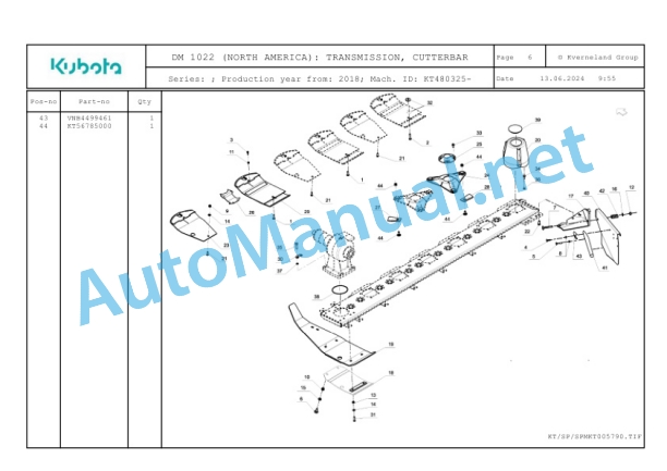 Kubota DM 1022 (NORTH AMERICA) Parts Manual PDF-4