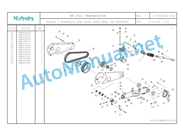 Kubota DM 1022 Parts Manual PDF-3