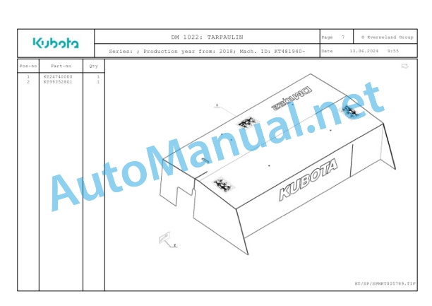 Kubota DM 1022 Parts Manual PDF-4