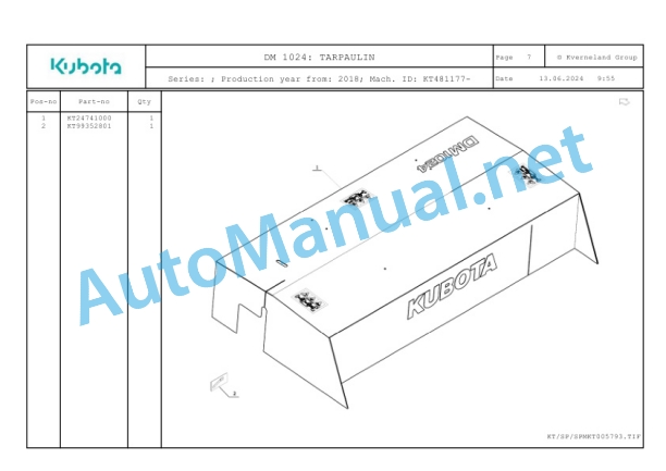 Kubota DM 1024 Parts Manual PDF-4