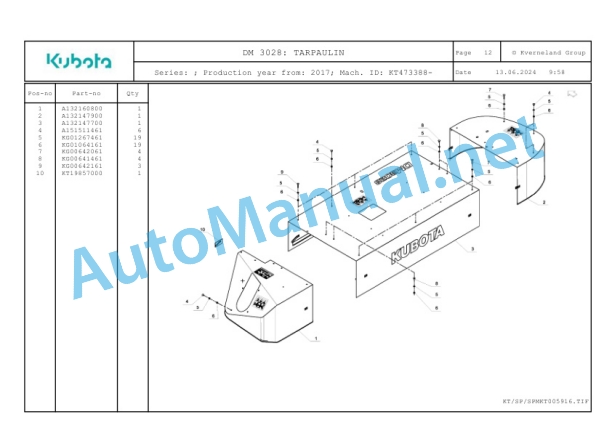 Kubota DM 3028 Parts Manual PDF-4