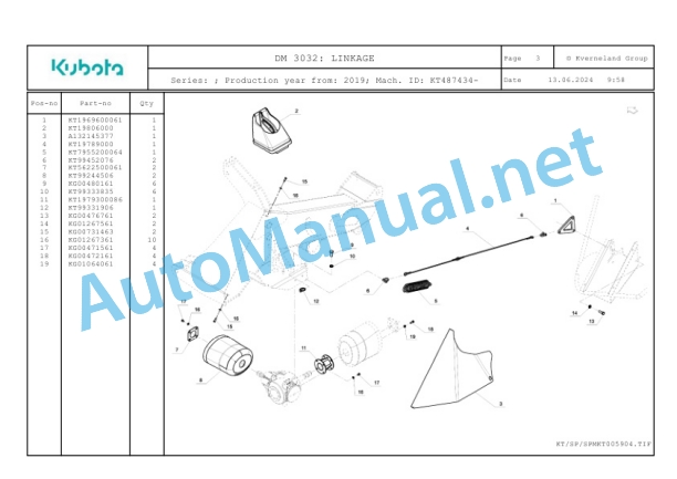 Kubota DM 3032 Parts Manual PDF-2