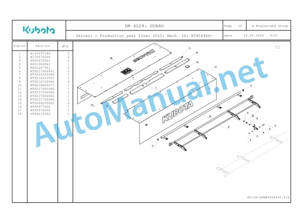 Kubota DM 4028 Parts Manual PDF-4