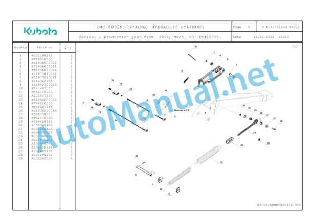 Kubota DMC 6032N Parts Manual PDF-2