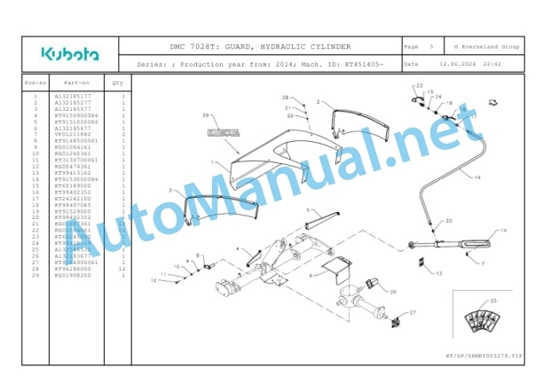 Kubota DMC 7028T Parts Manual PDF-2