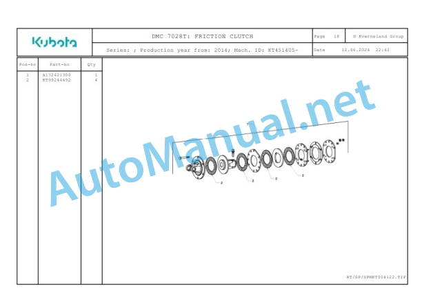 Kubota DMC 7028T Parts Manual PDF-5