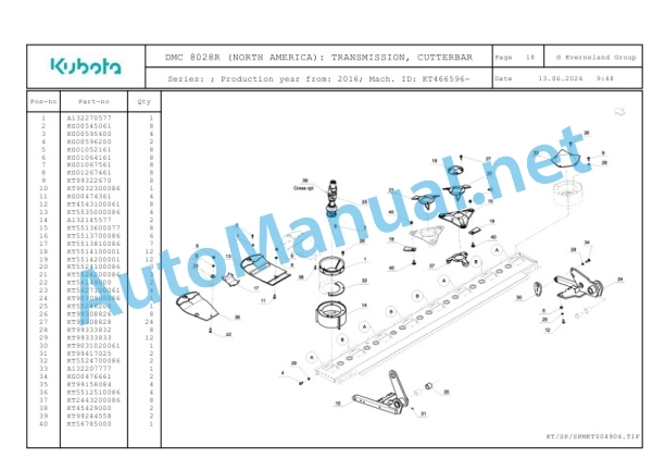 Kubota DMC 8028R (NORTH AMERICA) Parts Manual PDF-4