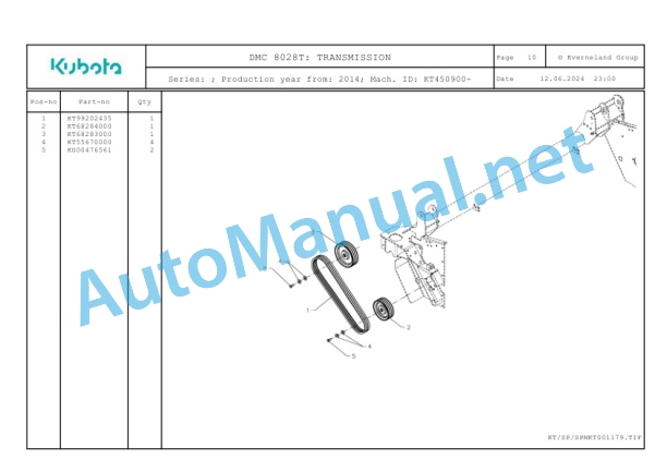 Kubota DMC 8028T Parts Manual PDF-3