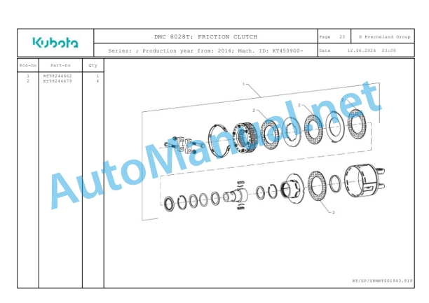 Kubota DMC 8028T Parts Manual PDF-5