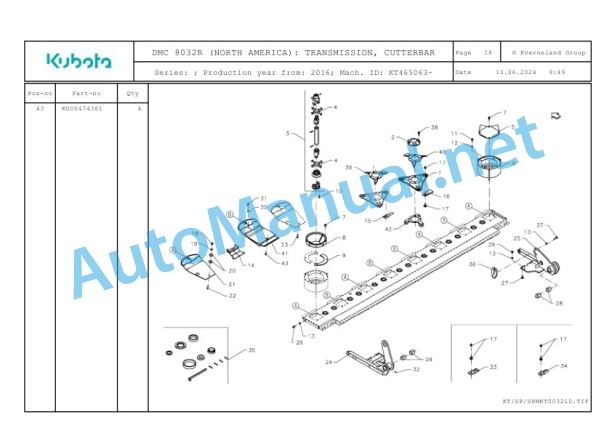 Kubota DMC 8032R (NORTH AMERICA) Parts Manual PDF-4