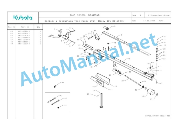 Kubota DMC 8032R Parts Manual PDF-2