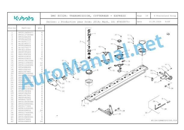 Kubota DMC 8032R Parts Manual PDF-4