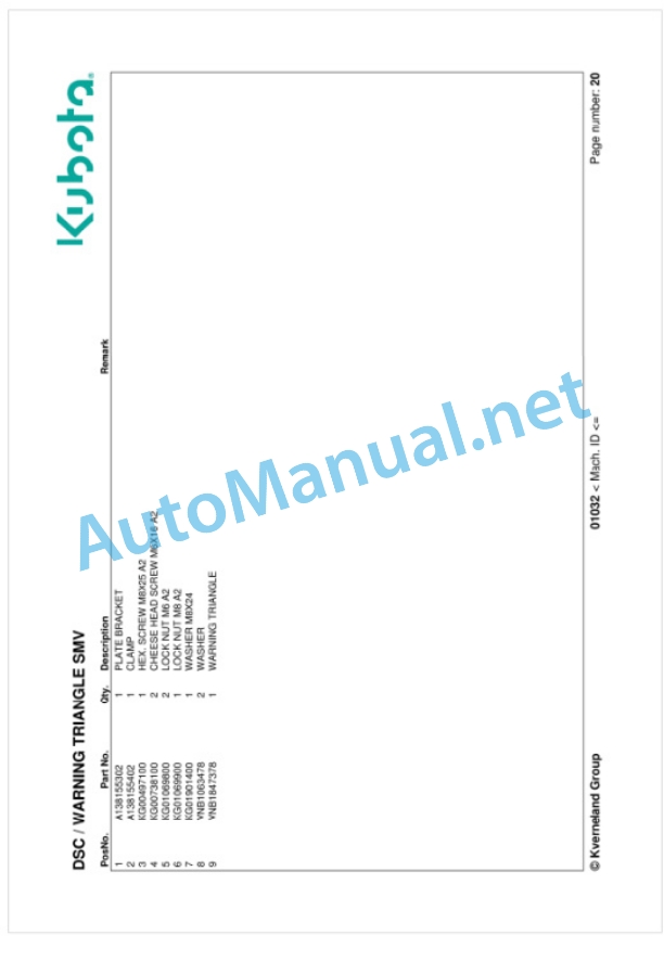 Kubota DSC Parts Manual PDF-4