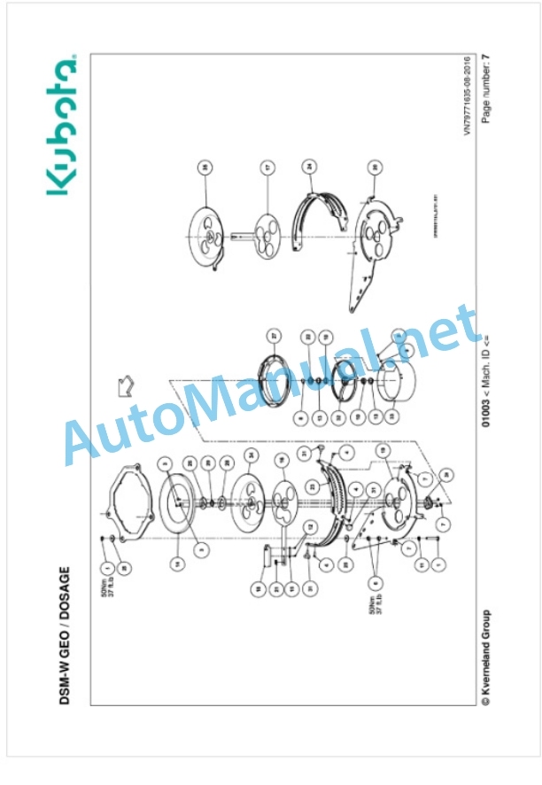 Kubota DSM-W GEO Parts Manual PDF-2