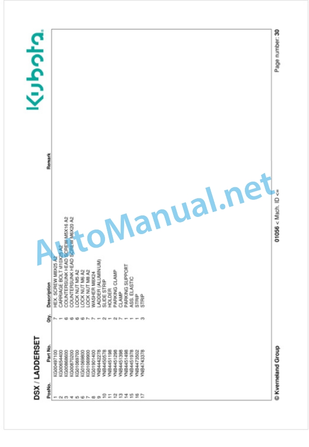 Kubota DSX Parts Manual PDF-4