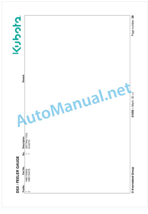 Kubota DSX Parts Manual PDF-5