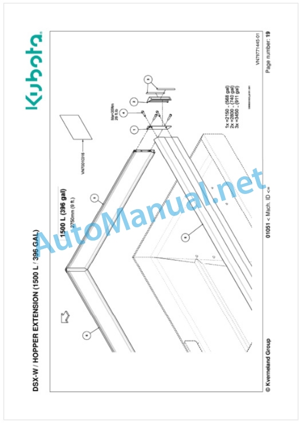 Kubota DSX-W Parts Manual PDF-3