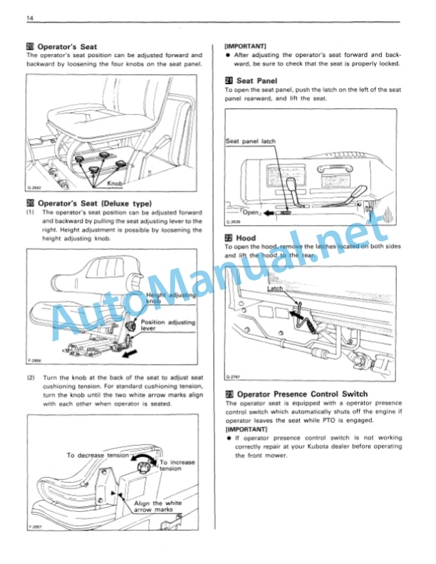 Kubota F2000 Front Mower Operators Manual PDF-3