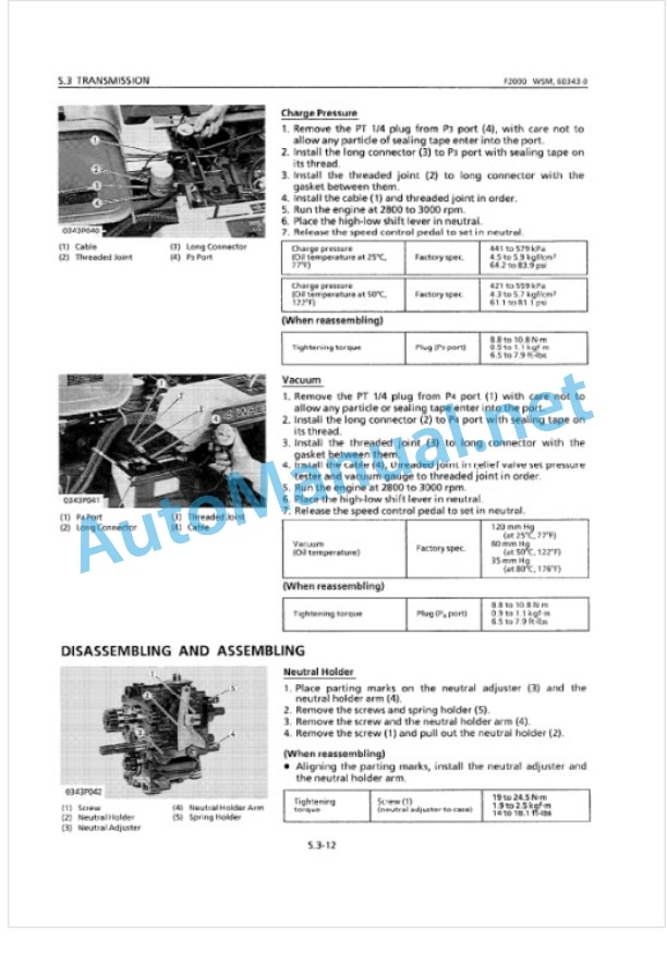 Kubota F2000 Workshop Manual PDF-3