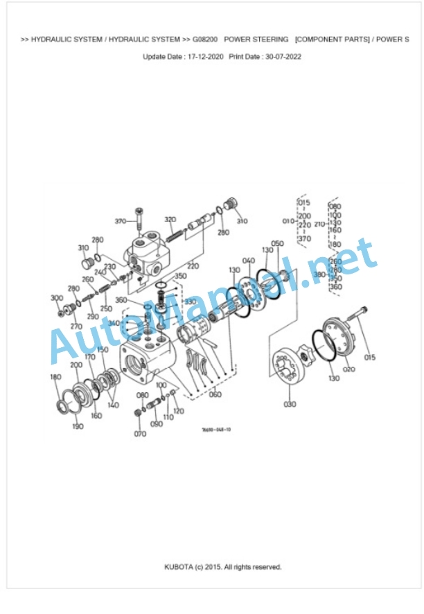 Kubota F2400-BI Parts Manual PDF BKIDA0090-5