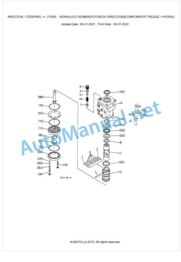 Kubota F2560 Parts Manual PDF BKIDA0229-5